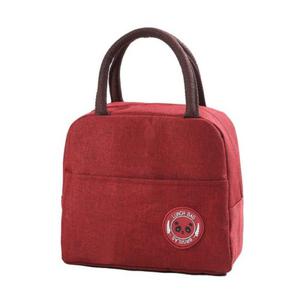 Torba Termiczna LUNCH BOX niadaniowa Kosz Piknik Bordowa - 2873365985