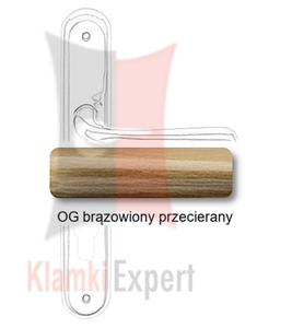 Klamka GARDA Zincral 72WB, kolor OG brzowiony przecierany - 2860485115