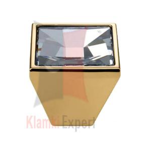 MIRROR OZ 30 mm gaka meblowa z przeroczystym krysztaem Swarovskiego - 2867495223