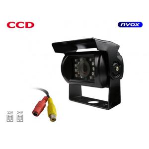Metalowa kamera cofania z daszkiem na naczep NVOX ty pojazdu diody LED przetwornik obrazu SONY kolorowa - 2856679142