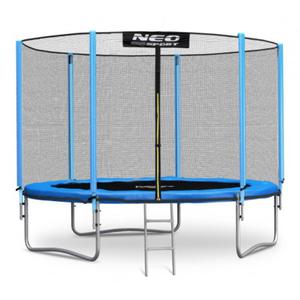 Trampolina ogrodowa 312 cm z siatk zewntrzn 10ft drabinka - 2870003244