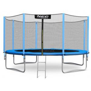 Trampolina ogrodowa 374 cm siatka zewntrzna 12FT drabinka w zestawie - 2870003245