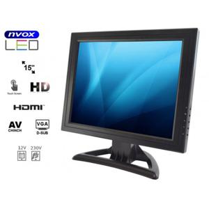 Monitor z dotykowym ekranem LED 15 cali zcze VGA HDMI wbudowane goniki - 2874745656