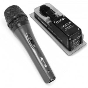 Mikrofon dynamiczny doręczny Fenton DM105 kabel XLR 3 metry