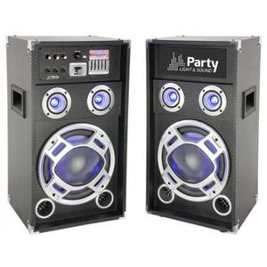 Zestaw kolumn aktywnych 8" USB LED 300W PARTY-KARAOKE8 - 2873000535