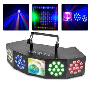 Efekt dyskotekowy LED wietlny Ibiza 3-IN-1 COMBI-FX4 DMX - 2874128731