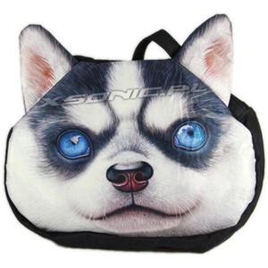 Torba na rami efekt 3D pies Husky 38x27cm stylowy dodatek nowoczesna - 2856166189