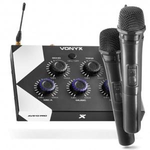 Zestaw do karaoke AV510 Audizio dwa mikrofony bezprzewodowe dorczne - 2860917269