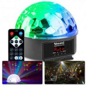 Pkula owietlenie imprezowe Mini Star Ball DMX 9x 1W LED Beamz JB90R - 2871681780