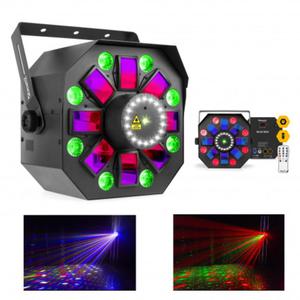 Efekt MultiBox LED Derby, PAR, Laser i Strobe Beamz