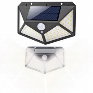 Lampa solarna cienna wieci na bok 100 LED czujnik ruchu zmierzchu - 2871393723