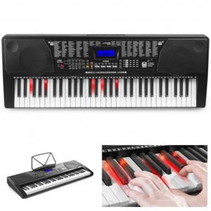 Organy keyboard pianino do nauki 61 podwietlanych klawiszy KB9 Max - 2871881405