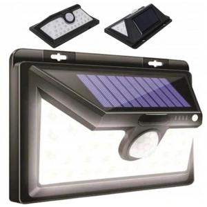 Lampa solarna cienna boczne diody 32 LED czujnik ruchu zmierzchu - 2864088045