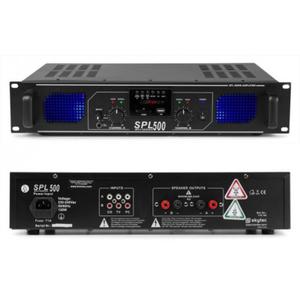 Wzmacniacz 2 x 250W Skytec SPL500MP3 tuner radiowy FM port USB SD - 2860917445