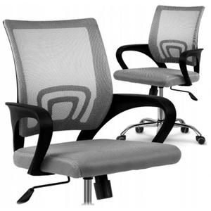 Fotel biurowy obrotowy krzeso oddychajce oparcie z mikrosiatki - 2877147299