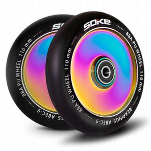 Kka do hulajnogi wyczynowej 110 mm SOKE ABEC 9 rainbow pene - 2871491873