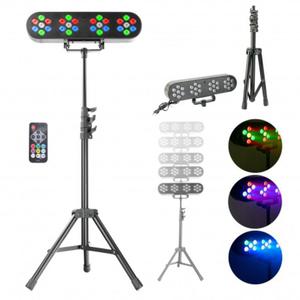 Efekt wietlny RGB LED PAR FUNLED ze statywem Party light&Sound - 2877732734