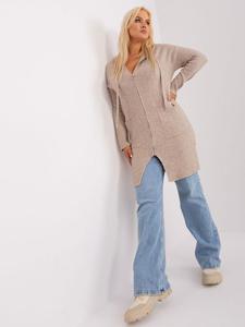 Sweter PM-SW-PM-3733.17 ciemny bezowy XXL/XXXL - 2876817818