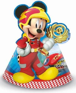 Czapeczki papierowe "Mickey Mouse Roadster Racers" 6 szt. - 2865135441