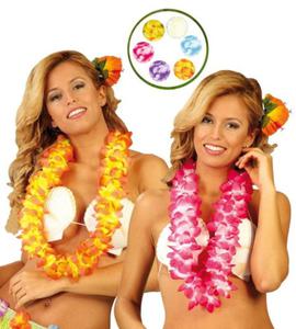 Naszyjnik hawajski Aloha Ombre Lux, mix kolorw - 2872243823