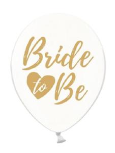Balon na Wieczr Panieski zoty napis Bride to Be, Crystal Clear - 2859169869