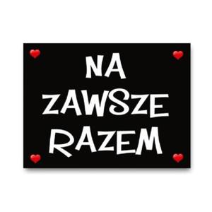 Naklejki na buty i nie tylko Na Zawsze Razem, czarne - 2859173073