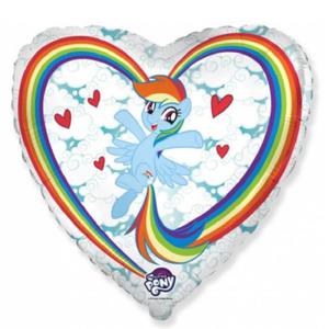 Balon foliowy serce My Little Pony Chmurki - 2859173211