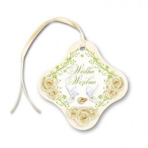 Zawieszki na Wdk Weseln Re i Florystyczny Ornament z tasiemk, 20 szt. - 2859173300