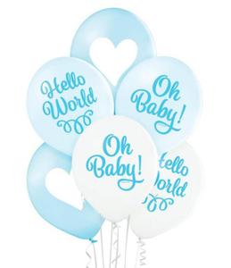 Balony Oh Baby Boy, 6 szt. - 2862984236