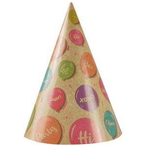 Czapeczki imprezowe na Ekologiczne urodziny, Krafr Balloons, 6 szt. - 2868118481