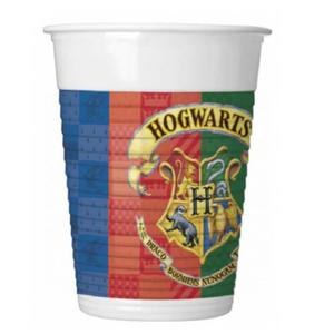 Kubeczki plastikowe Harry Potter, Hogwarts Houses, 200 ml, 8 szt. - 2869076615