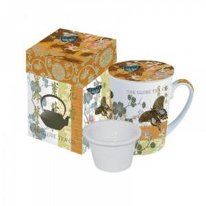 Kubek porcelanowy z zaparzaczem TEA - 2822983801