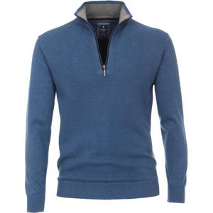 Rozsuwany niebieski baweniany sweter mski ze stjk Redmond 623-14 RS-623-14 - 2876292231