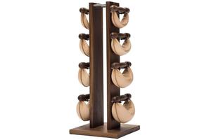 Hantle NOHRD SwingBell 2-8 Kg ze stojakiem Tower Classic Nature Orzech Skra - 2858788837