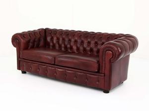 Sofa Chesterfield 3 osobowa - Sofa Chesterfield 3 osobowa skóra