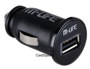 ADOWARKA SAMOCHODOWA USB 3,1 A M-LIFE - 2828083030