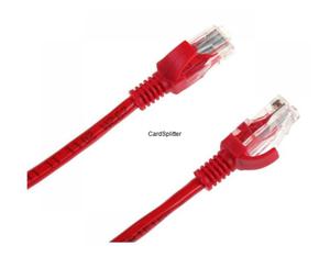 Patchcord kabel UTP kat. 5e wtyk - wtyk 10m czerwony INTEX (KOM0135) - 2860911298