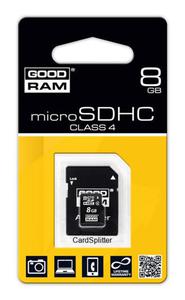 Karta pamici microSDHC 8GB CLASS4 GOODRAM - 2860911585