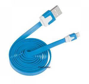 Kabel USB iPhone 5 niebieski paski (GSM0478) - 2860911612