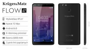 Smartfon Kruger&Matz FLOW 4+ (KM0441-B/S) - 2860911833