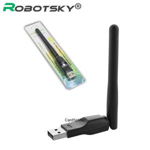 Adapter WiFi Ralink RT5370 USB 2.0 150 mbps Karta Sieci Bezprzewodowej WiFi 802.11 b/g/n LAN Adapter z obrotow anten w opakowaniu detalicznym - 2860911915
