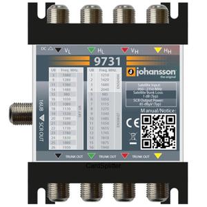 MULTISWITCH UNICABLE II JOHANSSON 9731 - 4/1 DCSS /DSCR - 2860912011