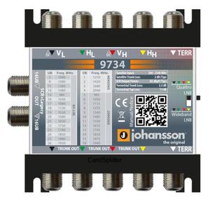 MULTISWITCH UNICABLE II JOHANSSON 9734 - 5/2 DCSS /DSCR - 2860912014