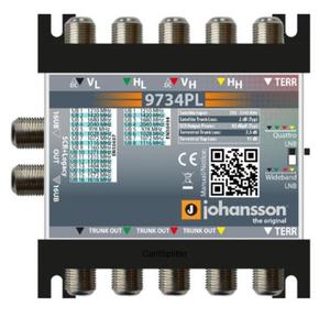 MULTISWITCH UNICABLE II JOHANSSON 9734PL VER.2 - 5/2 DCSS /DSCR - 2860912016