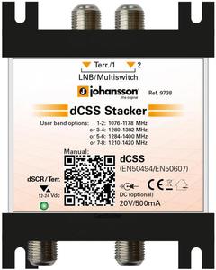 MULTISWITCH UNICABLE II JOHANSSON 9738 - 2/1 DCSS /DSCR - 2860912017