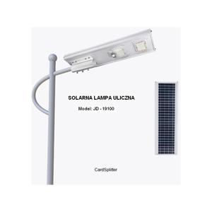 SOLARNA LAMPA ULICZNA LED 100W JD-19100 + PILOT - 2860912302