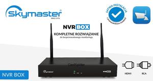 Zestaw 4 kamer+rejestrator Skymaster NVR BOX 4xCam WiFi - 2860912942