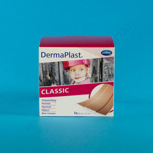 Plaster z opatrunkiem DermaPlast Classic 8 cm. x 5 m. - 8 cm. x 5 m. - 2828995526