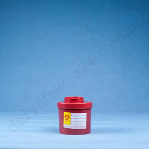 Pojemnik na odpady medyczne 0,5 - 0,8 L. (czerwony) - 0,7 L. Sanmed - 2828995780