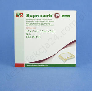 Suprasorb P. 15 x 15 cm (5 szt.) - P przylepny - 2828996421